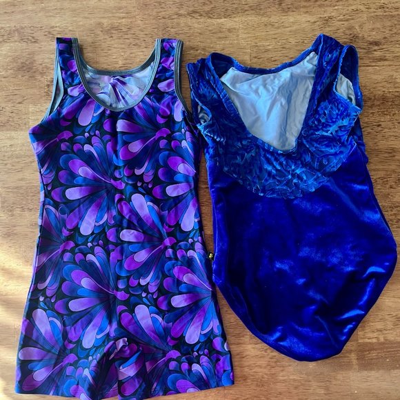 2 purple girls unitard/dance leotard - Picture 2 of 2